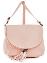 Cross Body Tas Pompon Miniprix Roze pompon F305
