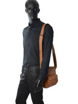 Cross Body Tas Paul marius Bruin vintage STMARC-vue-porte