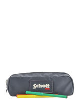 Pennenzak 1 Compartiment Schott Zilver army 18-11708-vue-porte