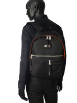 Rugzak 1 Compartiment Schott Zwart army 18-62701-vue-porte