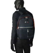 Rugzak 1 Compartiment Schott Blauw army 18-62702-vue-porte