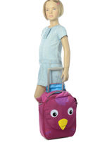 Kinderkoffer Affenzahn Violet suitcase AFZ-TRL1-vue-porte