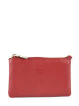 Portemonnee Caviar Leder Crinkles Rood caviar 14538