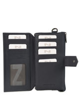 Portefeuille Original N Leder Nathan baume Blauw original n 104N-vue-porte