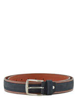 Verstelbare Herenriem Jean Petit prix cuir Blauw belt jeans 3709-35