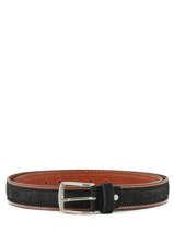 Verstelbare Herenriem Jean Petit prix cuir Zwart belt jeans 3709-35