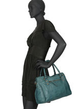 Handtas Cow Leder Basilic pepper Rood cow BCOW22-vue-porte