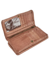 Portefeuille Cow Leder Basilic pepper Violet cow BCOW96-vue-porte