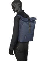 Business Rugzak Rains Blauw backpack 1316-vue-porte