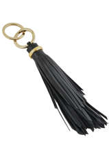 Tassensierraad Leder Lancel Zwart charms A07305