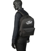 Rugzak 1 Compartiment Vans Blauw backpack VN0A3UI6-vue-porte