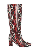 Laarzen Uit Leder Gabor Rood women 35809