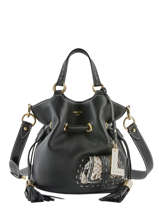 Bucket Bag S Premier Flirt Python Leder Lancel Zwart premier flirt A10528