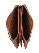 Portemonnee Heritage Leder Biba Oranje heritage KA5-vue-porte