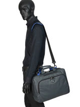 Laptoptas Parvis 2 Compartimenten Delsey Zilver parvis + 3944169-vue-porte