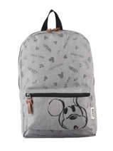 Rugzak Mickey 1 Compartiment Mickey and minnie mouse Grijs fashion 897