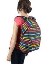 Rugzak 1 Compartiment Little marcel Zwart school 8872-vue-porte