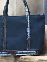 Handtas M Le Cabas Pailletten Vanessa bruno Blauw cabas 1V40413