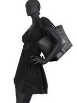 Longchamp Mailbox Handtas Zwart-vue-porte
