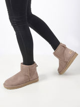 Classic Mini 2 Laarzen Uit Leder Ugg Roze women 1016222-vue-porte