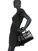 Handtas Bryan Python Leder Mac douglas Zwart bryan python 2-vue-porte
