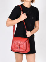 Cross Body Tas Vintage Leder Paul marius Bruin vintage BESACE-vue-porte
