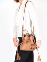 Bucket Bag S Premier Flirt Leder Lancel Bruin premier flirt A10109-vue-porte