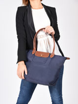 Longchamp Le pliage original Schoudertas Roze-vue-porte