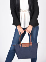 Longchamp Le pliage original Shopping Groen-vue-porte