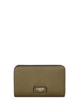 Portefeuille Met Rits Ninon Leder Lancel Groen ninon A11123