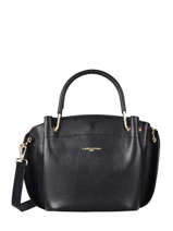 Handtas Foulonné Double Leder Lancaster Zwart foulonne double 18