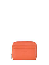 Portemonnee/kaarthouder Confort Leder Hexagona Oranje confort 463042