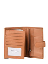 Portefeuille Leder Hexagona Bruin confort 467282-vue-porte