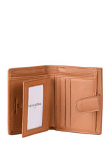 Portefeuille Leder Hexagona Beige confort 467468-vue-porte