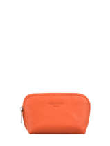 Portemonnee Leder Hexagona Oranje confort 467389