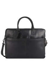 Documententas 15" Vintage Leder Burkely Zwart river 733922