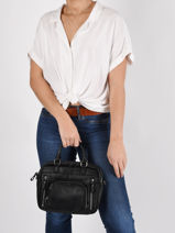 Cross Body Tas Baby Macy Leder Nat et nin Groen vintage BABYMACY-vue-porte