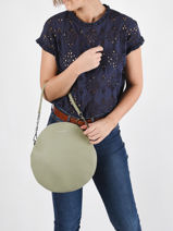 Schoudertas Anna Leder Nathan baume Oranje nathan 9-vue-porte