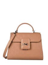Handtas Ines Leder Nathan baume Bruin ines 1NB