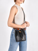 Mini Bucket Bag Debby Ii Leder Lauren ralph lauren Zwart andie - 31837534-vue-porte