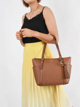 Schoudertas Sullivan Leder Michael kors Bruin sullivan T0GNXT2L-vue-porte