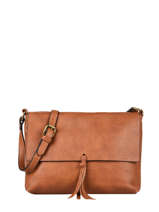 Cross Body Tas Grained Flora & co Bruin grained F8045