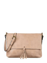 Cross Body Tas Grained Flora & co Beige grained F8045
