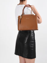 Handtas S Azalie Ted lapidus Bruin azalie TLHF9583-vue-porte