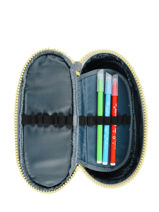 Pennenzak 1 Compartiment Kipling Blauw back to school / pbg PBG12908-vue-porte
