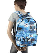 Rugzak 1 Compartiment Rip curl Blauw surf - BBPB55SU-vue-porte
