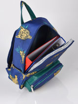 Mini Rugzak Belle Rentre Belle Rentree Gars Caramel et cie Blauw belle rentree gars G-vue-porte