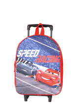 Rugzak Op Wieltjes 1 Compartiment Cars Rood speed 4CENTR