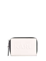 Portefeuille Karl Seven Leder Karl lagerfeld Wit karl seven 211W3217