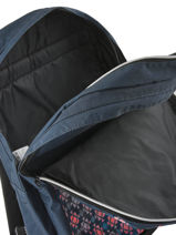 Rugzak 2 Compartimenten Met Gratis Pennenzak Laissez lucie faire Blauw spring LFE12090-vue-porte